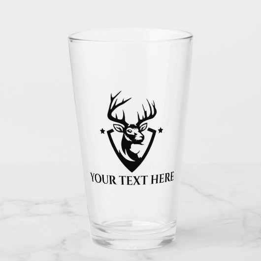 Eigen damesjagers-glas glas (Voorkant)