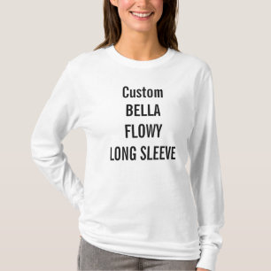 Eigen damesvlek met lange hoes t-shirt