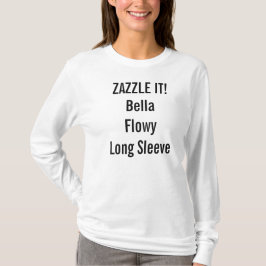 Eigen damesvlek met lange hoes t-shirt