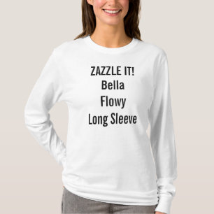 Eigen damesvlek met lange hoes t-shirt