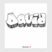 Eigen "David" Graffiti Vinyl Sticker (Vel)