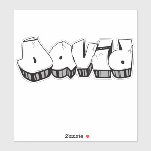 Eigen "David" Graffiti Vinyl Sticker (Vel)