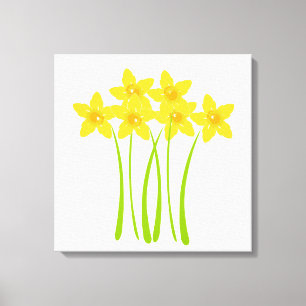 Eigen deaffodils Floral Master Gardener Canvas Afdruk