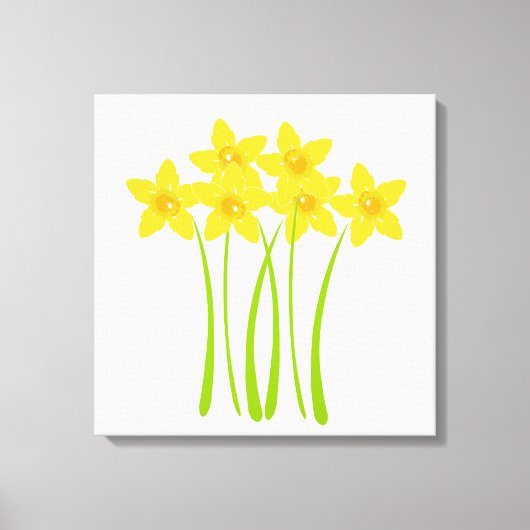 Eigen deaffodils Floral Master Gardener Canvas Afdruk (Voorkant)