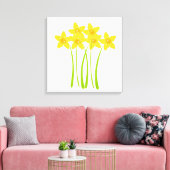 Eigen deaffodils Floral Master Gardener Canvas Afdruk (Insitu (Woonkamer))