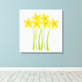 Eigen deaffodils Floral Master Gardener Canvas Afdruk (Insitu (Houten vloer))