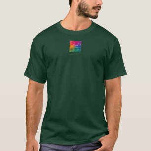 Eigen diepbos Groen toevoegen Logo bedrijf uploade T-shirt