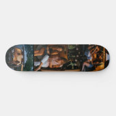 Eigen DIY 3-fotocollage toevoegen Persoonlijk Skateboard (Horizontaal)