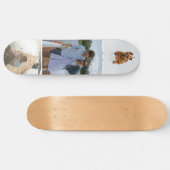 Eigen DIY 3-fotocollage toevoegen Persoonlijk Skateboard (Horizontaal)
