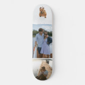Eigen DIY 3-fotocollage toevoegen Persoonlijk Skateboard (Voorkant)