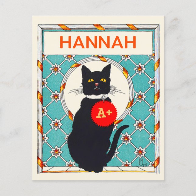 Eigen docent Graad toegekend aan  kat (Voorkant)