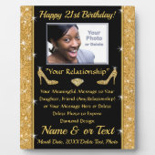 Eigen, doordachte 21ste verjaardag cadeautjes voor fotoplaat (Voorkant)