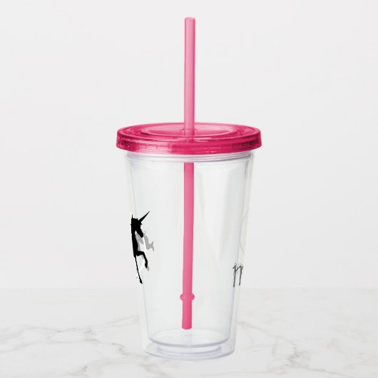 Eigen eenduidige heldere tumblers acryl drinkbeker (Rechts)