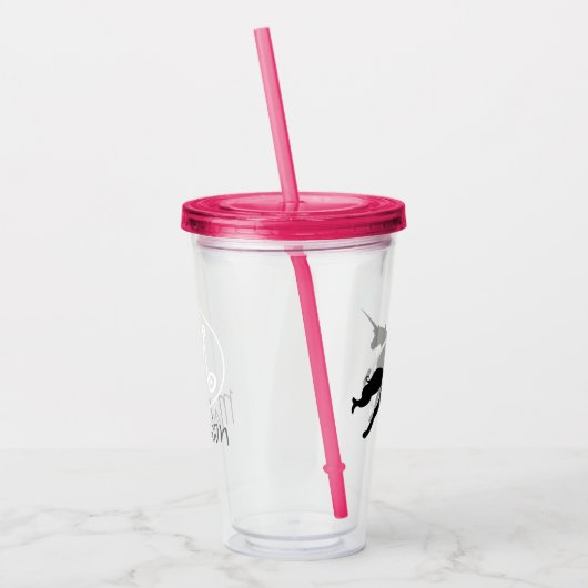 Eigen eenduidige heldere tumblers acryl drinkbeker (Links)