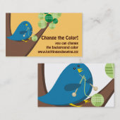 Eigen eenduidige kleurige bliksemnaaldgarens voor  visitekaartje (Voorkant / Achterkant)