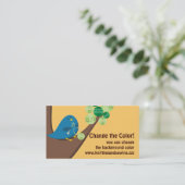 Eigen eenduidige kleurige bliksemnaaldgarens voor  visitekaartje (Staand voorkant)