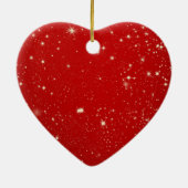 Eigen eersteklas kerstbruiloft Gold Green Keramisch Ornament (Achterkant)