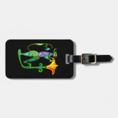 Eigen Egyptische kunst met Lotus Flower Bagagelabe Bagagelabel (Voorkant horizontaal)