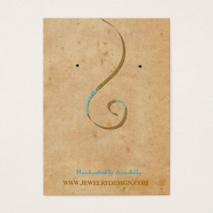 Eigen eigenaar juwelier Ketting display Visitekaartje