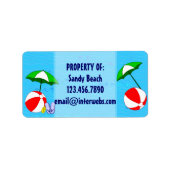 Eigen eigenschap van het label Beach Ball Pool Umb (Voorkant)