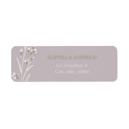 Eigen elegante lila brute bruiloft etiket