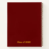 Eigen en goudhoudende voornaam en achternaam notitieboek (Achterkant)