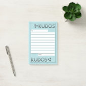 Eigen erkenning van verloving in kleur post-it® notes (Kantoor)