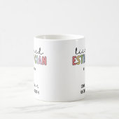 Eigen estheticiaanse cosmetoloog met licentie koffiemok (Center)