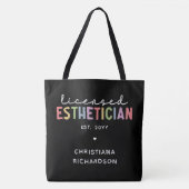 Eigen estheticiaanse cosmetoloog met licentie tote bag (Voorkant)