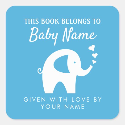 Eigen etiketten met schattige baby showers (Voorkant)