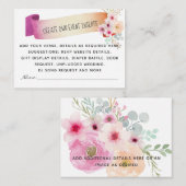 Eigen evenementdetails invoegen - Bloemensjabloon Informatiekaartje (Voorkant / Achterkant)