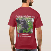 Eigen exotische rondleiding en zee chimp. t-shirt (Achterkant)