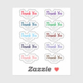 Eigen familie kerstcadeautje Bedankt voor je zakel Sticker (Vel)