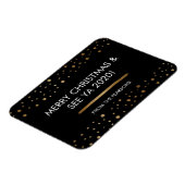 Eigen familie Vrolijk kerstfeest en zie Ya 2020 Magneet (Linkerzijde)