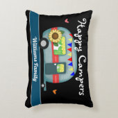 Eigen familienaam Happy Campers Accent Kussen (Voorkant(Verticaal))