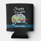 Eigen familienaam Happy Campers Blikjeskoeler (Achterkant)