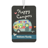 Eigen familienaam Happy Campers Luchtverfrisser (Achterkant)