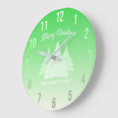 Eigen familienaam kerstmonogrammen grote klok (Hoek)