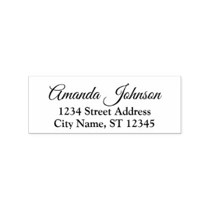 Eigen familienaam RSVP Adress Royal Rubberstempel