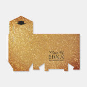 Eigen faux-goudklasse afbeelding van afgestudeerde bedankdoosjes (Uitgevouwen)