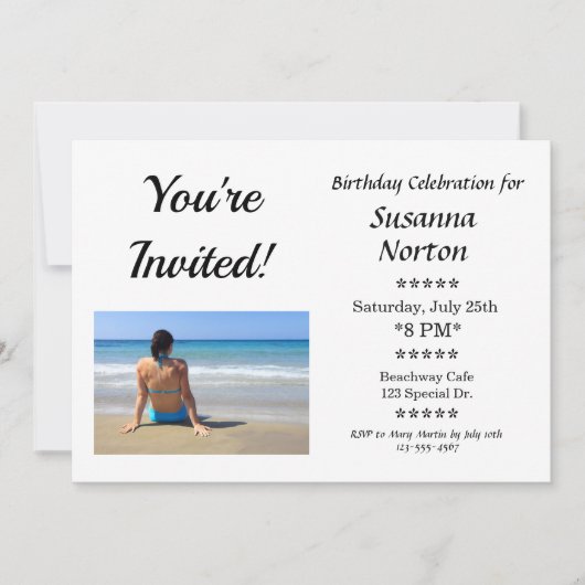 Eigen feestdag feestelijke foto kaart (Voorkant)