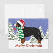 Eigen feestdag met kerstmis voor Bernese Mountain  Feestdagenkaart (Voorkant / Achterkant)