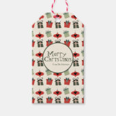 Eigen feestelijke feestdagen in de middeleeuwen cadeaulabel (Voorkant)