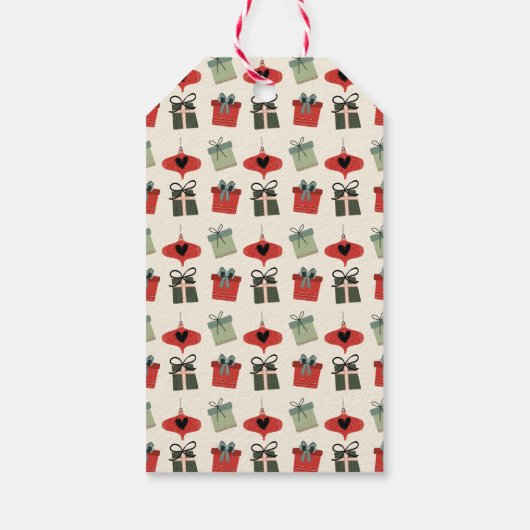 Eigen feestelijke feestdagen in de middeleeuwen cadeaulabel (Achterkant)