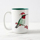 Eigen feestvogel, kerst tweekleurige koffiemok (Links)