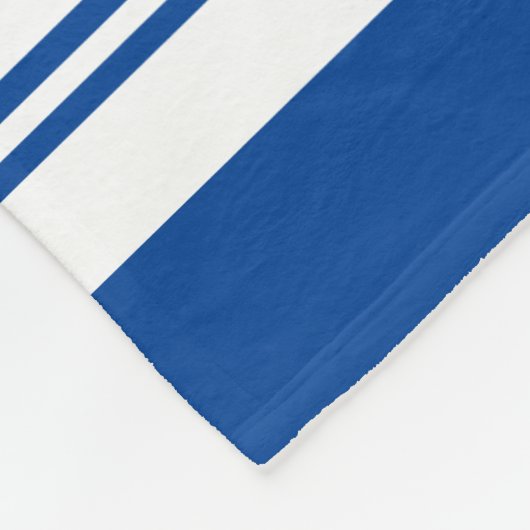 Eigen football-trutnummer atletische strepen fleece deken (Hoek)