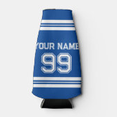 Eigen football-trutnummer atletische strepen flesjeskoeler (Voorkant)
