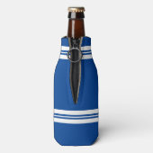 Eigen football-trutnummer atletische strepen flesjeskoeler (Fles Achterkant)