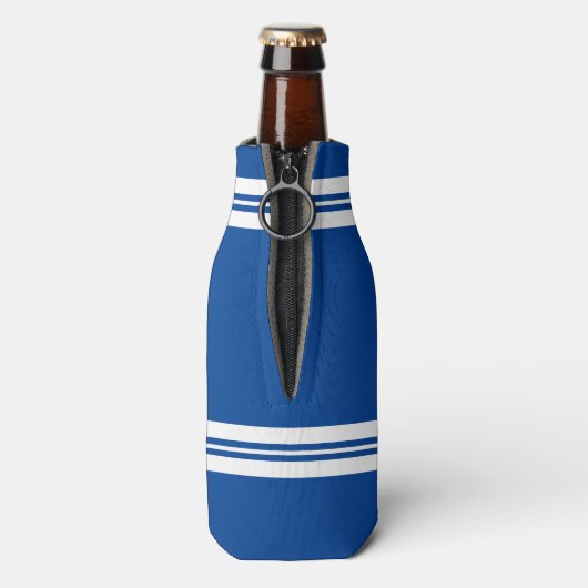 Eigen football-trutnummer atletische strepen flesjeskoeler (Fles Achterkant)