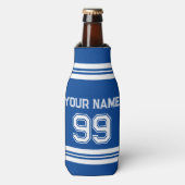 Eigen football-trutnummer atletische strepen flesjeskoeler (Fles Voorkant)